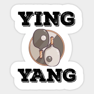 Ping Pong Table Tennis Tabletennis PingPong Yin Yang Ying Sticker